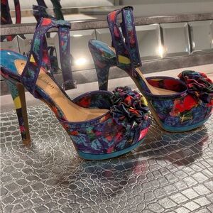 Gianni Bini Pink Blue Stiletto Heels